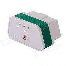 Vgate BTwifi iCar ELM327 Wi-Fi OBD2 Car Diagnosis - White + Green