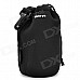 Water Resistant Protective Cotton Lens Bag Pouch Set for DSLR - Black (XL + L + M + S)