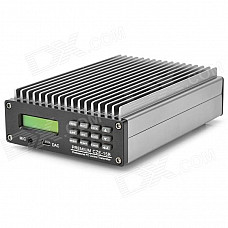 Professional 1.5'' LCD Stereo FM PC Control Transmitter - Black + Silver (100~240V / US Plug)
