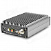 Professional 1.5'' LCD Stereo FM PC Control Transmitter - Black + Silver (100~240V / US Plug)
