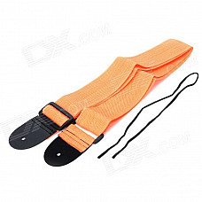 Adjustable Nylon Guitar Strap - Orange