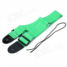 Adjustable Nylon Guitar Strap - Green