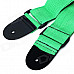 Adjustable Nylon Guitar Strap - Green