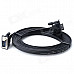 Thin VGA Male to Male Flat Connecting Cable for Computer / Projector + More - Black (3m)