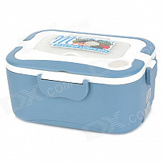 OUSHIBA Multi-Function Car Electric Food Warmer Lunch Box - Blue + White