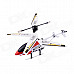 6689-2 Mini SKYHAWK 3-Channel IR Remote Control Helicopter - Red + Black + Silver