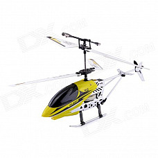 6689-2 Mini SKYHAWK 3-Channel IR Remote Control Helicopter - Yellow + Black + Silver