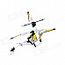 6689-2 Mini SKYHAWK 3-Channel IR Remote Control Helicopter - Yellow + Black + Silver