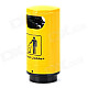 Trash Can Shaped Butane Gas Lighter - Yellow