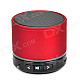 S11 Portable 3W Bluetooth V3.0 Stereo Speaker w/ Mic / Mini USB / TF - Red + Black