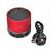 S11 Portable 3W Bluetooth V3.0 Stereo Speaker w/ Mic / Mini USB / TF - Red + Black