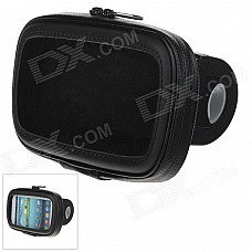 M09 360 Degree Rotation Bracket w/ Waterproof PU Leather Bag for Samsung Galaxy S3 i9300 - Black