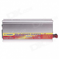 SUOER SUB-1500A 1500W DC 12V to AC 220V Solar Power Inverter w / USB port - Silver