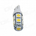 T10 / 194 / W5W 2W 200lm 9 x SMD 5050 LED Warm White Car Side Light / Signal / Reading lamp - (12V)