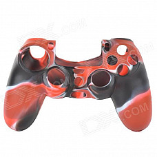Protective Silicone Case for PS4 Controller - Black + Red