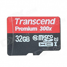 Transcend TF300X UHS-I Micro SDHC / TF Memory Card - Black (32GB / Class 10)