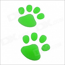 DIY Dog Footprint Glow-in-the-Dark Car Decoration Sticker Set