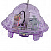 YZ-L Mini 2-CH LED Radio Control R/C Flying UFO - Purple