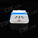 Super Mini iCar2 Bluetooth Vehicle OBD-II Code Diagnostic Tool - White + Blue