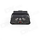 Super Mini iCar2 Vehicle Bluetooth OBD-II Code Diagnostic Tool / Clearer - Black + Grey