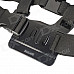 DUALANE Fashionable Integrated Fixed Chest Strap Camera Accessory for SONY AS15/AS30 - Black