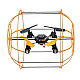 Hengdi HM1306 4-CH Skywalker 2.4Ghz Climbing Wall/Rolling on the Floor/Ceiling RC Quadcopter- Yellow