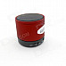 Glyby Portable Mini Wireless Bluethooth V4.0 Speaker - Red + Black