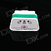 Super Mini iCar2 Bluetooth Vehicle OBD-II Code Diagnostic Tool - White + Green