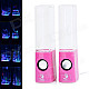 Dancing Water Speakers w/ RGB LED Light for Iphone / Ipad / PC / MP3 - Pink