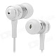 FANDI-A Universal 3.5mm Jack Wired In-ear Headset for MP3 / Cellphone / PC - White