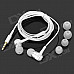 FANDI-A Universal 3.5mm Jack Wired In-ear Headset for MP3 / Cellphone / PC - White