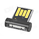 RYVAL ELF Ultra-thin USB 2.0 Flash Drive w/ Indicator - Black + Translucent + Multicolored (16GB)