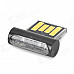 RYVAL ELF Ultra-thin USB 2.0 Flash Drive w/ Indicator - Black + Translucent + Multicolored (16GB)