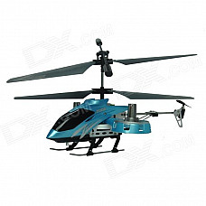 Brilink Z008 Rechargeable 4-CH Indoor R/C Helicopter w/ Gyro - Blue + Black