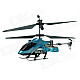 Brilink Z008 Rechargeable 4-CH Indoor R/C Helicopter w/ Gyro - Blue + Black