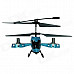 Brilink Z008 Rechargeable 4-CH Indoor R/C Helicopter w/ Gyro - Blue + Black