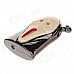 Cool Devil Style Blue Flame Butane Gas Lighter w/ Light - Gun Color + Beige + Red