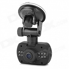 DK620 Mini 1.5" TFT CMOS 5.0MP Wide Angle Car DVR 2/ 12-IR LED / Mic / G-Sensor / TF - Black