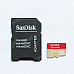 SanDisk High Speed UHS-I Micro SD / TF Memory Card w/ Adapter - Golden (32GB)