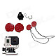 BZ101 Surfboard Mount Set for Gopro Hero 4/ 3 / 3+ / SJ4000 - Red + White