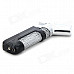 Windproof 1300'C Butane Jet Gas Lighter for Soldering / Lighting Cigarette - Black + Silver