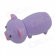 Piggy Style USB 2.0 Flash Drive Disk - Light Purple + Pink (8GB)