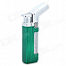 Windproof 1300'C Butane Jet Gas Lighter for Soldering / Lighting Cigarette - Green + Silver