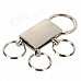 Convenient Zinc Alloy Key Ring - Silver
