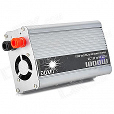 DOXIN1000 1000W Car DC 12V to AC 220V Power Inverter - Red + Silver + Black