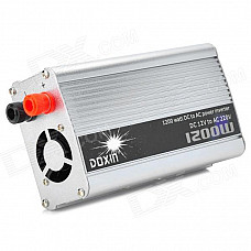 DOXIN1200 1200W Car DC 12V to AC 220V Power Inverter - Red + Silver + Black