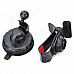 360 Degree Rotatable Plastic Mount Holder w/ Suction Cup for Cell Phone + GPS - Black + Red