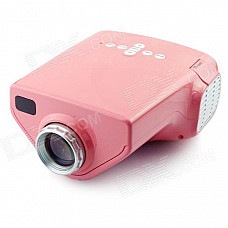 LETO E03 Mini Home Portable LED HDMI Projector - Pink