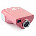 LETO E03 Mini Home Portable LED HDMI Projector - Pink