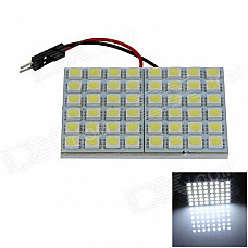 T10 / BA9S / Festoon 8W 400lm 48 x SMD 5050 LED White Light Car Reading Light / Panel Light - (12V)